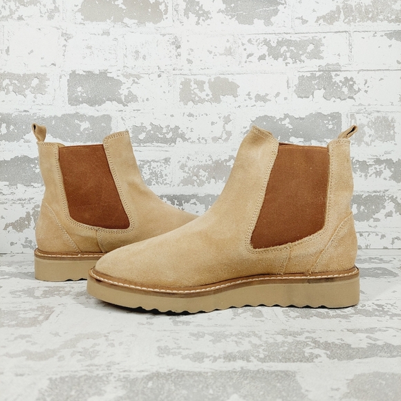 New Jack Rogers Girls Coco Suede Leather Chelsea Boots A405 - Picture 3 of 10